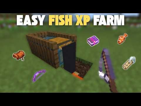 EASIEST Fish Farm in Minecraft Bedrock 1.21/1.26+! 🐟