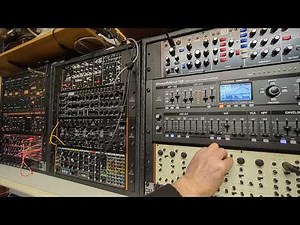 Eight Behringer mono synths sequenced