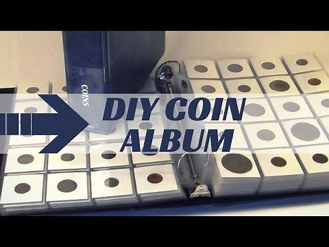DIY COIN COLLECTION ALBUM - How to make your own coin album for storing coin collection
