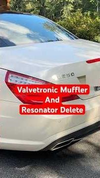 Mercedes SL550 Valvetronic Muffler Install + Resonator Delete | Valves Open vs Closed Sound Test