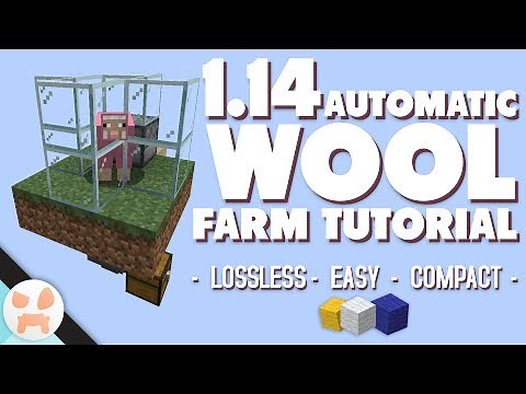EASY AUTOMATIC WOOL FARM TUTORIAL | 1.14+ Sheep Farm