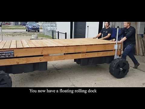 How to install: dock wheels on floating dock