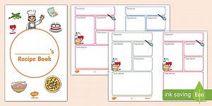 My Editable Personalised Recipe Book