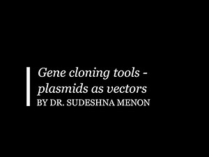 Gene cloning tools plasmids as vectors