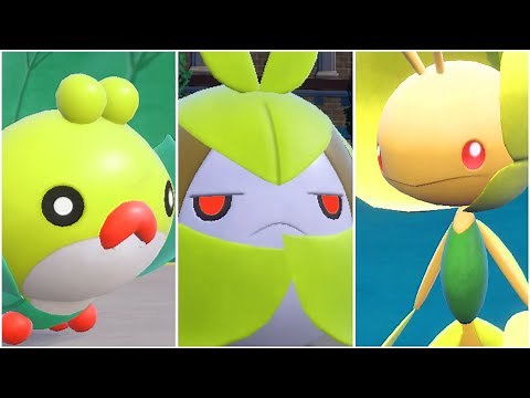 FULL SEWADDLE EVOLUTION TEAM! Shiny Sewaddle, Swadloon, Leavanny Moveset Scarlet and Violet