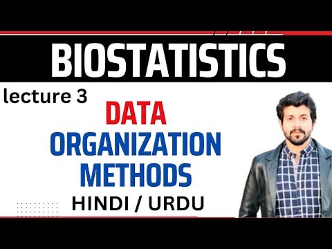 ORGANIZING DATA | BIOSTATS | #statistics #statisticalmethods