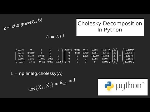 Cholesky Decomposition and Its Applications in Python