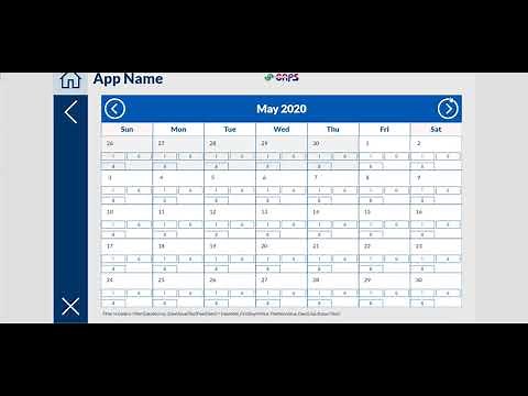 PowerApps Calendar View - With Data (SharePoint)
