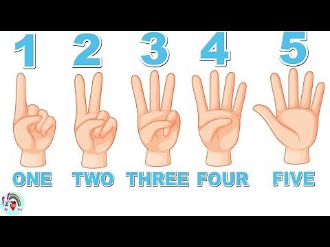 How Many Fingers? 1 to 10 - Learn To Count Numbers - Learn To Count for Children - Count 123