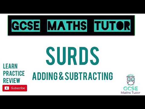 Surds (Part 2) Adding & Subtracting - 10 Minute Maths Series | GCSE Maths Tutor