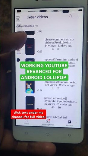 YouTube ReVanced WORKING on Android 5 Lollipop!