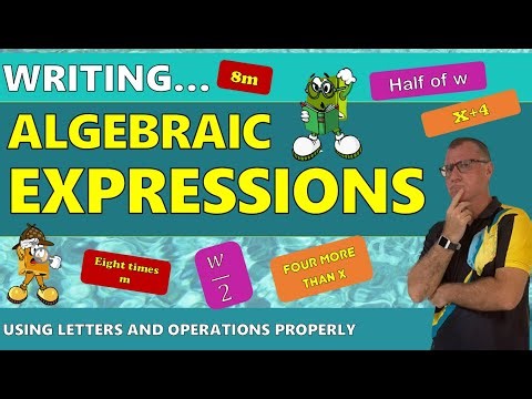 Algebra: Writing Algebraic Expressions