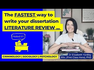 How to write a literature review for your dissertation - five step process