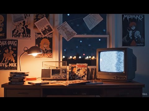 Vintage 90s Lofi Bedroom Ambience – Cozy Nighttime Aesthetic for Relax & Study