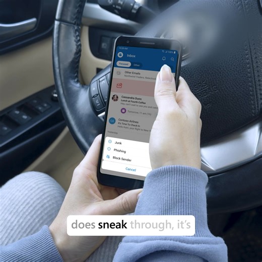 It’s easy to fall for a scam when stuff keeps showing up in your inbox. Get ahead of scammers with Outlook. | Microsoft 365