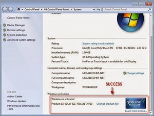 Microsoft Windows 7 Ultimate Activation Product Key Code Free