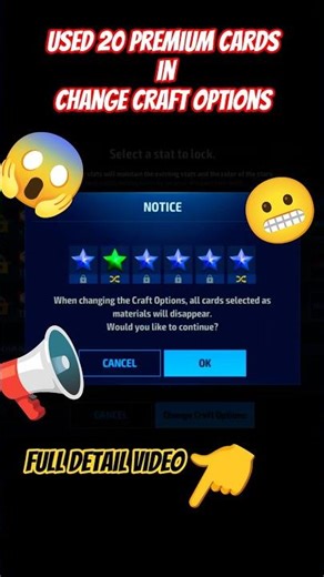 😱 20 Premium Cards Used for Change Craft Options | MFF #marvel #viral #trending #shorts