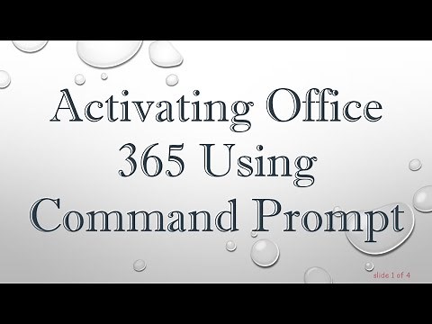 Activating Office 365 Using Command Prompt