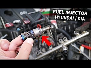 HYUNDAI KIA 2.4 GDI ENGINE FUEL INJECTOR REPLACEMENT REMOVAL LOCATION