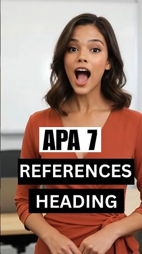 How to format the References page heading in APA 7 | SimpleFormat Pro