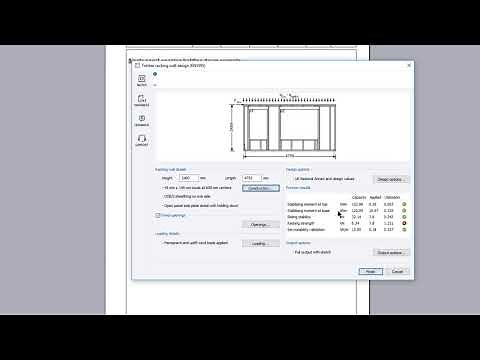 Timber frame racking panel design (EN1995)