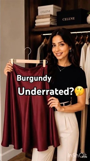 Burgundy looks expensive than black✨