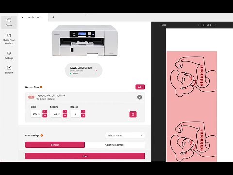 Printing from DesignMate