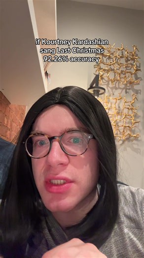 Day 18 of Joey’s advent calendar of impressions #kourtneykardashian #impression #christmas