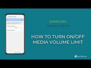 How to Turn On/Off Media volume limit - Samsung [Android 11 - One UI 3]