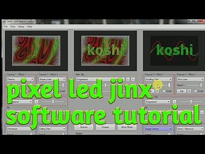 Jinx पिक्सेल सॉफ्टवेयर ट्यूटोरियल👍pixel led jinx software tutorial