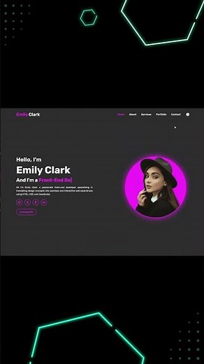 Responsive Personal Portfolio Website With Dark Light Mode | HTML SCSS/SASS & JavaScript