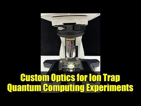 Custom Optics for Ion Trap Quantum Computing Experiments