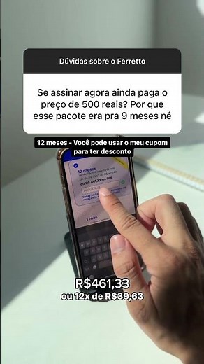 Ferretto: O preço do Ferretto | Use o cupom AUGUSTO45 para ter desconto na plataforma