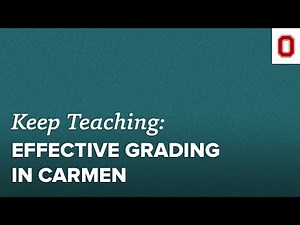 Effective Grading in CarmenCanvas