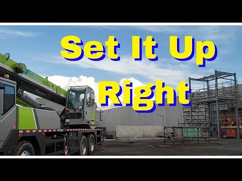 How to set up a crane
