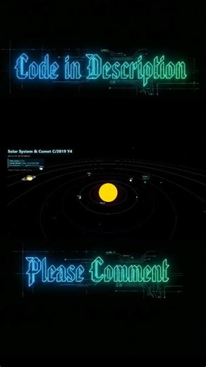 Watch a Comet Fly Through Our Solar System in Real-Time 3D 🌠