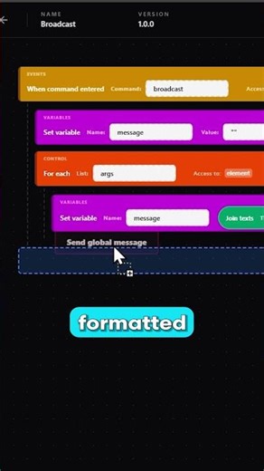 Broadcast command tutorial