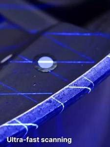 Adapt to different surfaces in just one click 🖱️ Artec Point’s three modes give you the versatility to tackle everything from large-scale scanning to intricate details. 🔄 Switch seamlessly between: ⚡Ultra-fast scanning: Accelerate your workflow using a 17 x 17 crossed-laser grid that accurately captures large objects at pace, and keep poly-count to a minimum for lightweight 3D models. 🔍 Hyper-fine scanning: Deploy 7 parallel lasers to digitize complex surfaces in high resolution, detect more 