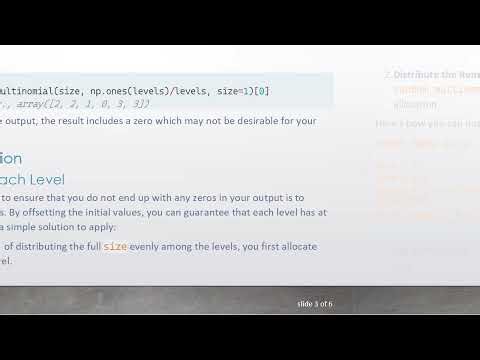 How to Ensure No Zeros with NumPy’s Random-Multinomial Function