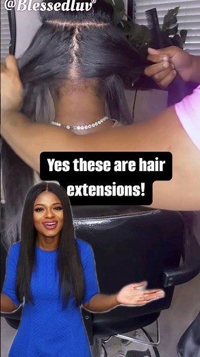 NO More Hair Tracks - Invisible UV Light Hair Extensions #Vlightshair #UVlighthair #rawhair