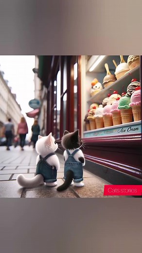 قطط تصنع آيس كريم بطريقة ممتعة