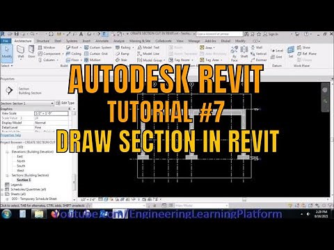 How to cut Section in Revit tutorial