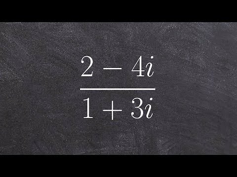Algebra 2 - Simplifying complex numbers rational expression (2-4i) / (1+3i)