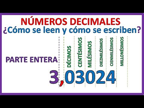 Como se LEEN y ESCRIBEN los NÚMEROS DECIMALES | MUY FÁCIL 😃