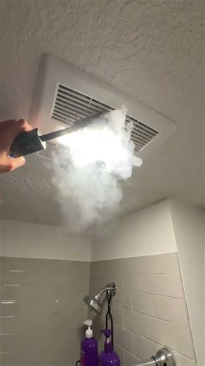 Blower Door Testing shows an issue with those crappy exhaust fans #building #hvac