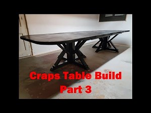 Craps Table Build Part 3: How to make a craps table at home.
