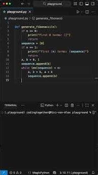 Fibonacci Sequence Generator - Python for Beginners