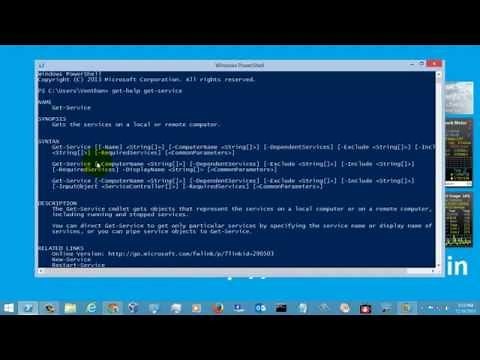 Windows Powershell Tutorial - Get-Service