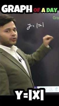 Graph of Y=|X| | 1-Minute Trick