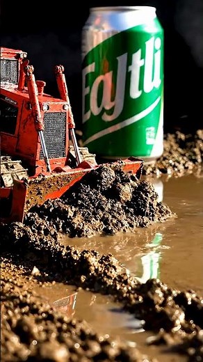 Mini Bulldozer's Epic Mud Puddle Adventure! 🚜💦